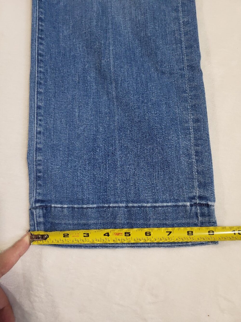 Mother The Cinch Greaser Ankle Jeans in Sorry I'm Staring Wide Leg Boho Coastal - Picture 11 of 14